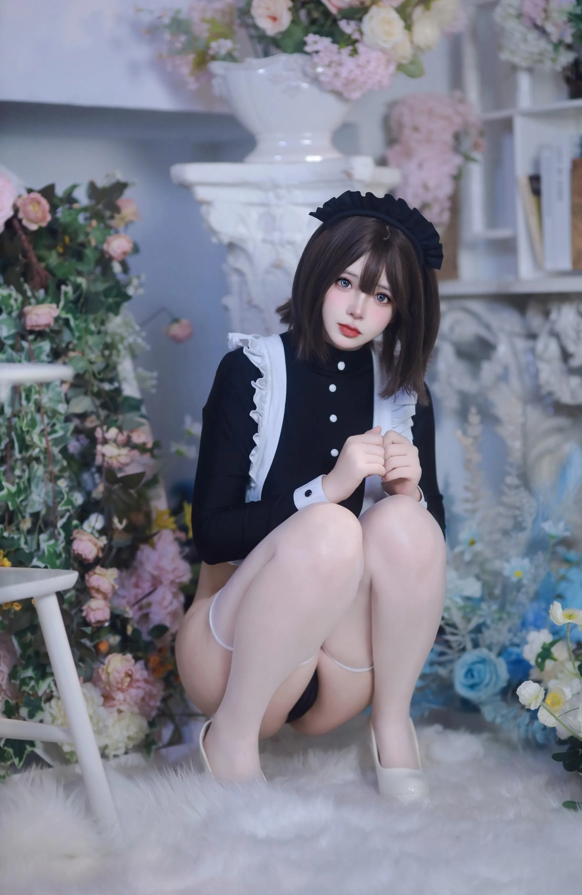 疯猫ss – NO.137 少女衣橱 连体女仆装 [58P]插图9